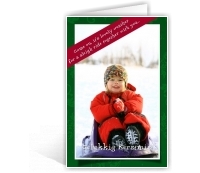 Voorbeeld foto kerstkaart met songtekst